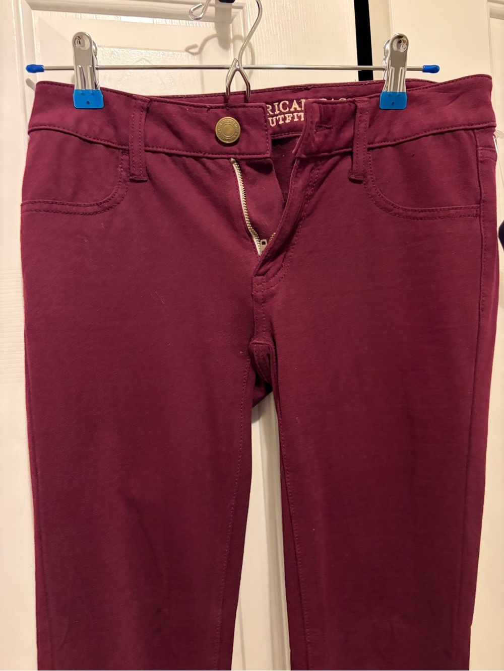 American Outfitters Burgundy Skinny Jeans